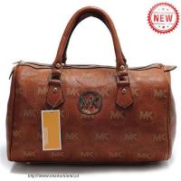 michael kors logo monogram groot bruin boekentassen Store Den Haag 8u1or336